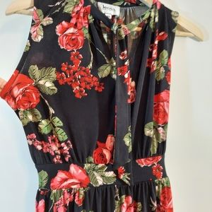 Leota New York rose red dress pinup retro